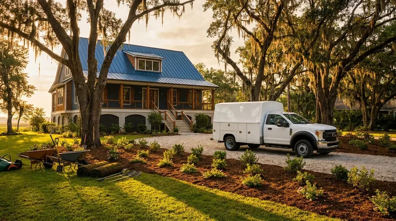 Service van and equipment outside a suburban home, Utah Home Business License Rules
